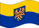 Drapeau Haute-Silésie (province prussienne) flottant statique
