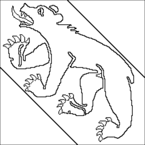 Contour du drapeau Berne à colorier