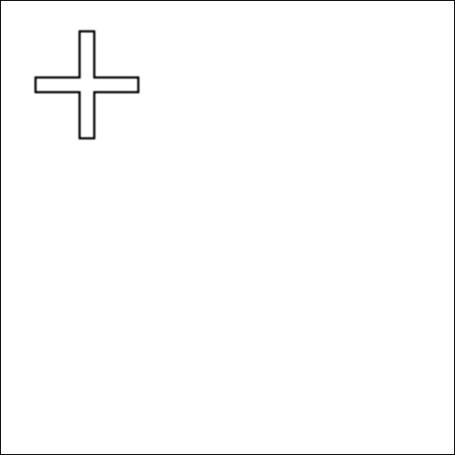 Contour du drapeau Schwyz à colorier