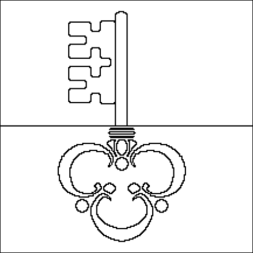 Contour du drapeau Obwald à colorier