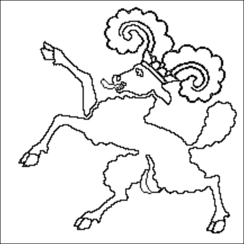 Contour du drapeau Schaffhouse à colorier