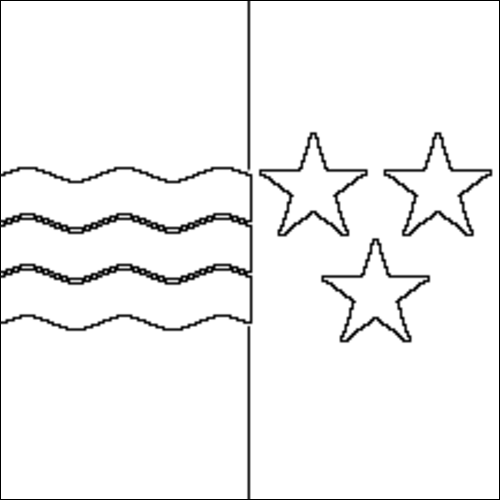 Contour du drapeau Argovie à colorier