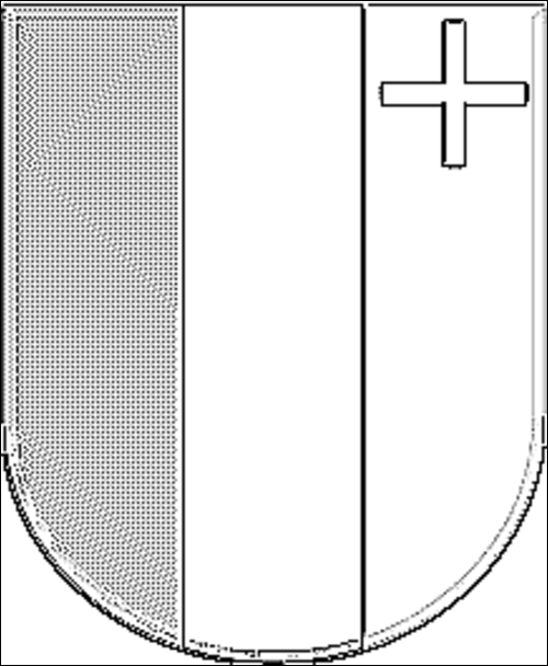 Contour du drapeau Neuchâtel / Neuchatel à colorier