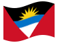 Drapeau animé Antigua et Barbuda