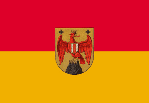 Drapeau Burgenland (drapeau de service)