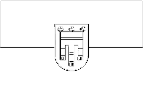 Contour du drapeau Vorarlberg (drapeau de service) à colorier