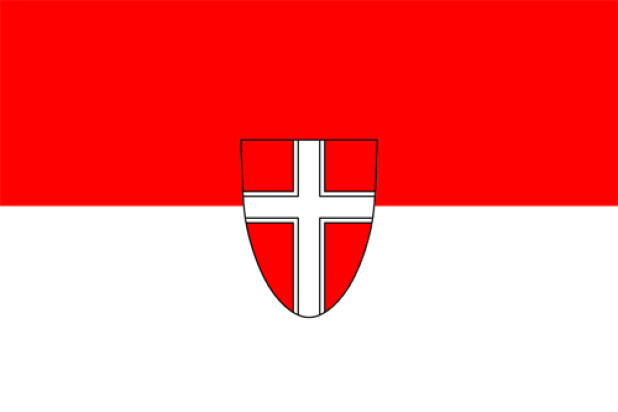 Drapeau Vienne (drapeau de service)