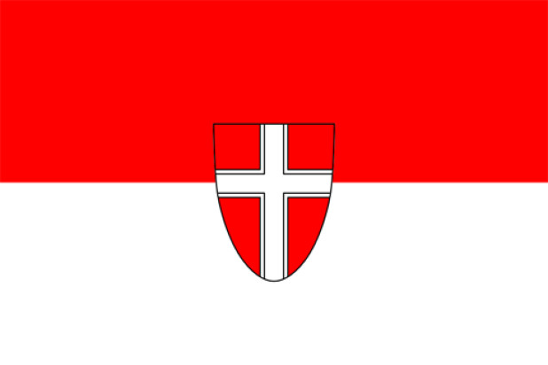 Drapeau Vienne (drapeau de service)