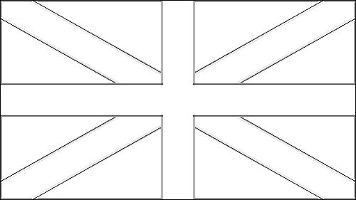 Contour du drapeau Pays basque à colorier