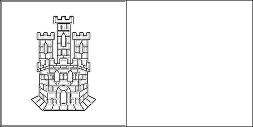Contour du drapeau Castille-La Manche à colorier
