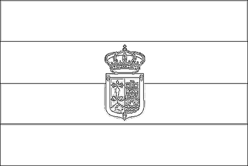 Contour du drapeau La Rioja à colorier