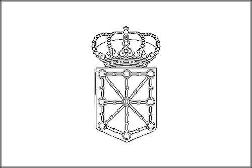 Contour du drapeau Navarre à colorier