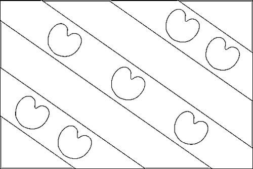 Contour du drapeau Frise (Fryslân) à colorier