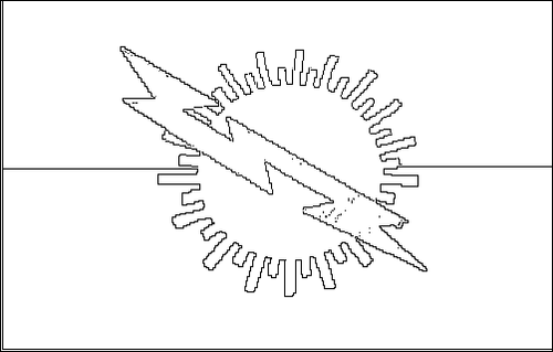 Contour du drapeau Zulia à colorier