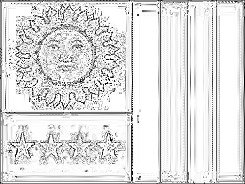 Contour du drapeau Vargas à colorier