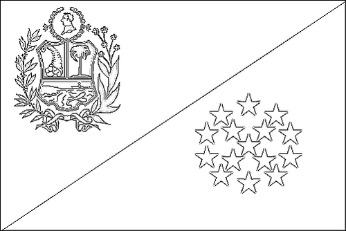 Contour du drapeau Sucre à colorier