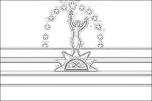 Contour du drapeau Monagas à colorier