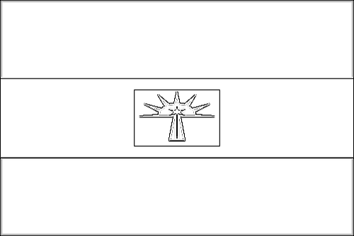 Contour du drapeau Barinas à colorier