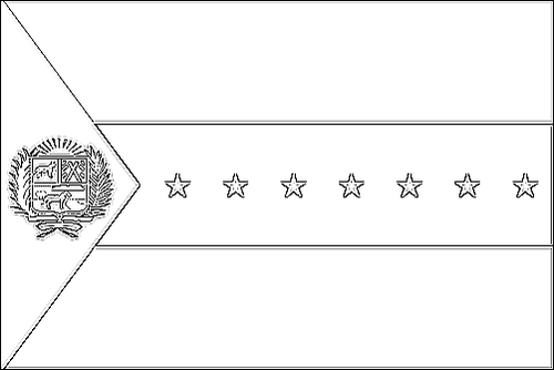 Contour du drapeau Apure à colorier