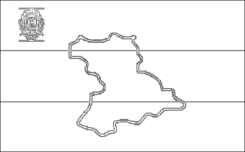 Contour du drapeau Anzoátegui à colorier