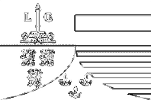 Contour du drapeau Liège à colorier