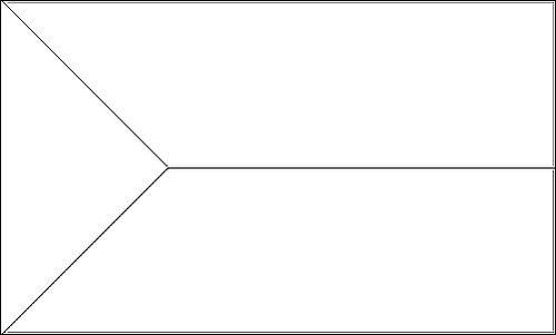 Contour du drapeau El Hierro à colorier
