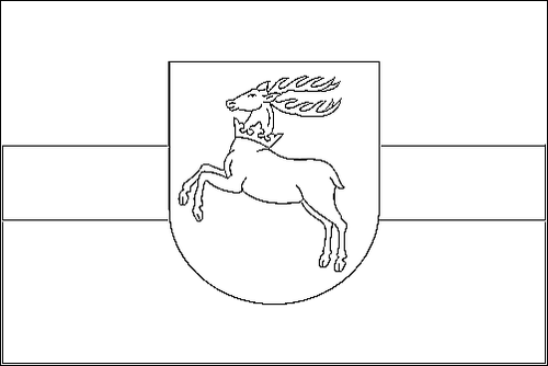 Contour du drapeau Lublin (Lubelskie) à colorier