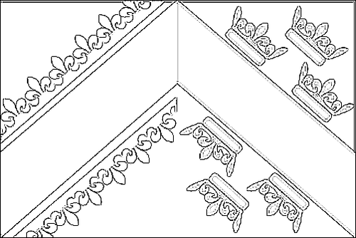 Contour du drapeau Alsace à colorier