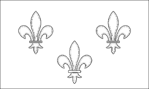 Contour du drapeau Île-de-France à colorier