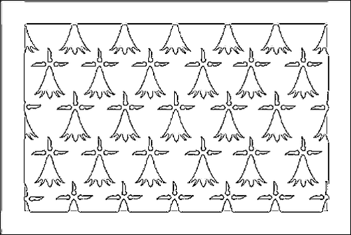 Contour du drapeau Limousin à colorier