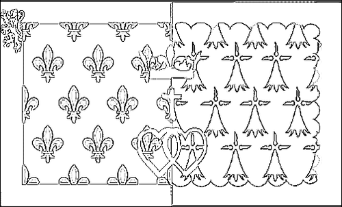 Contour du drapeau Pays de la Loire à colorier