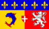 Graphiques de drapeau Rhône-Alpes