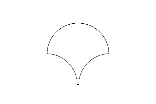 Contour du drapeau Tokyo (région métropolitaine) à colorier