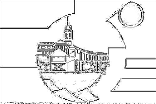 Contour du drapeau Tshwane (Ville de la municipalité métropolitaine de Tshwane) à colorier