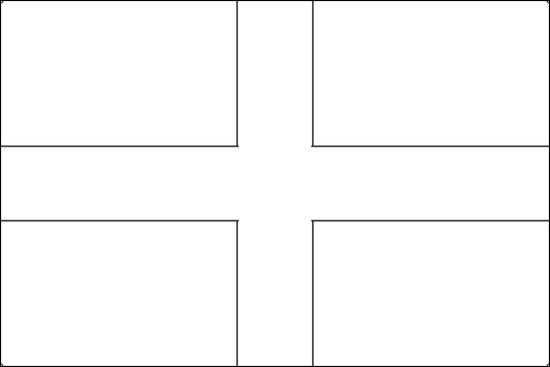 Contour du drapeau Drapeau de guerre impérial du Saint Empire romain germanique (1200-1350) à colorier