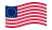 Drapeau Betsy Ross (USA 1777-1795) flottant