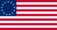 Drapeau Betsy Ross (USA 1777-1795) rectangulaire