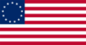 Drapeau Betsy Ross (USA 1777-1795) rectangulaire