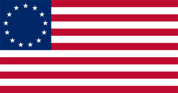 Drapeau États confédérés d'Amérique (Betsy Ross) (1776-1795), Drapeau États confédérés d'Amérique (Betsy Ross) (1776-1795)