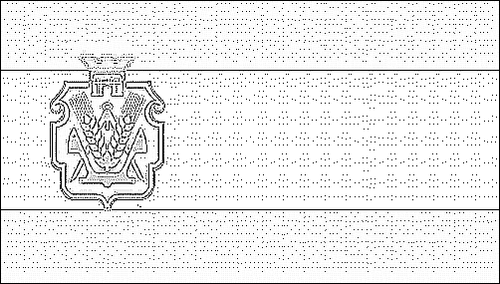 Contour du drapeau Cherson à colorier