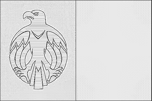 Contour du drapeau Kirowohrad à colorier