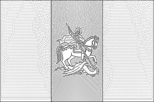 Contour du drapeau Kiev à colorier