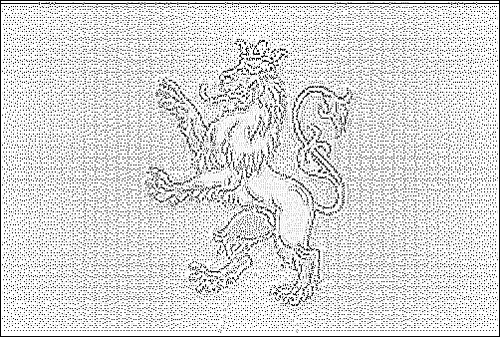 Contour du drapeau Lviv à colorier
