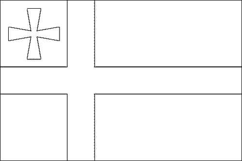 Contour du drapeau Volhynie à colorier
