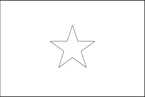 Contour du drapeau Somalie à colorier