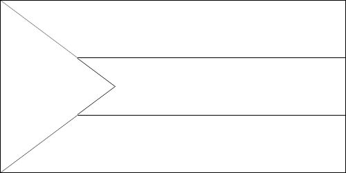 Contour du drapeau Soudan à colorier