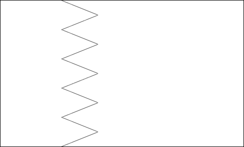 Contour du drapeau Bahreïn à colorier