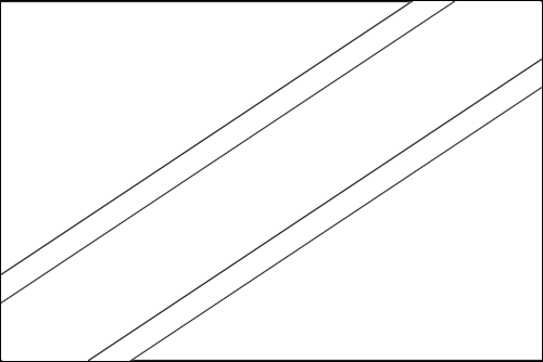 Contour du drapeau Tanzanie à colorier