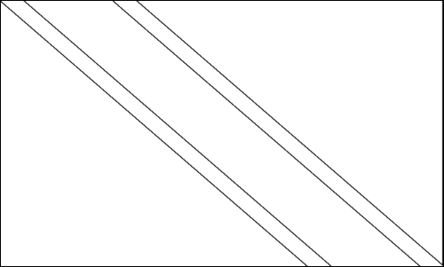 Contour du drapeau Trinidad et Tobago à colorier