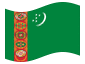 Drapeau animé Turkménistan